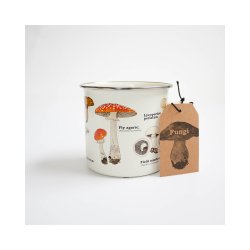 Emaljekrus med svampe