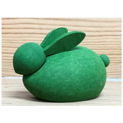 Dekorativ hare i tr  flere farver