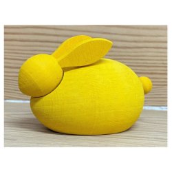 Dekorativ hare i tr  flere farver