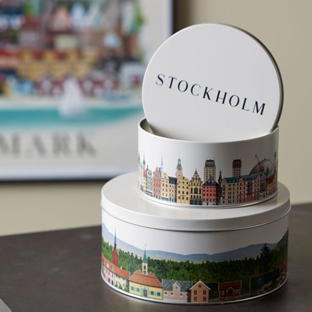 Kagedser &#147;Sverige og Stockholm&#148; &#150; 2 stk. designet af Martin Schwartz