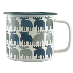 Emaljekrus med elge fra MOZ Sweden