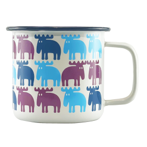 Emaljekrus med elge fra MOZ Sweden