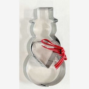 Kageudstikkere  snemand og hjerte