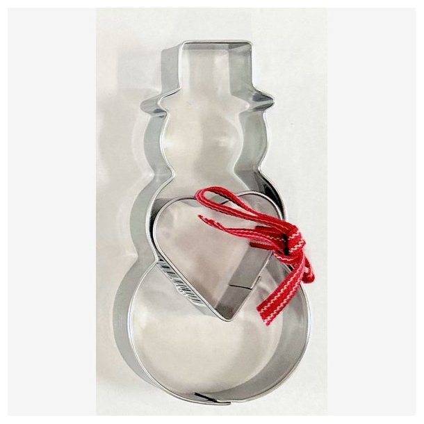 Kageudstikkere  snemand og hjerte