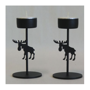 Fyrfadsstage med elg