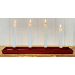 Lys-bakke i jern til 4 lys  vlg din farve