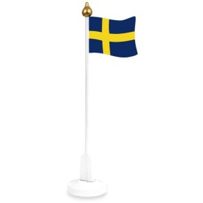 Svensk bordflag i tr