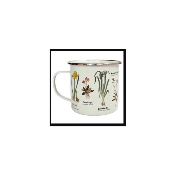 Emaljekrus med vilde blomster