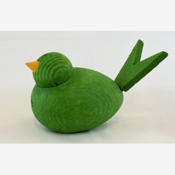 Dekorative fugle i tr  flere farver