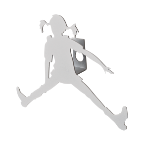 Knage med silhuet af Pippi  hvid