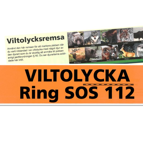 Markeringsb�nd til vildtulykker